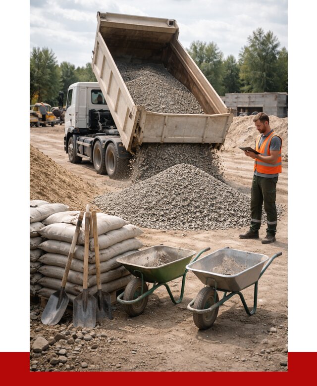 Доставка нерудных материалов в Вольске от 1215 руб. | ПРОНЕРУДВль