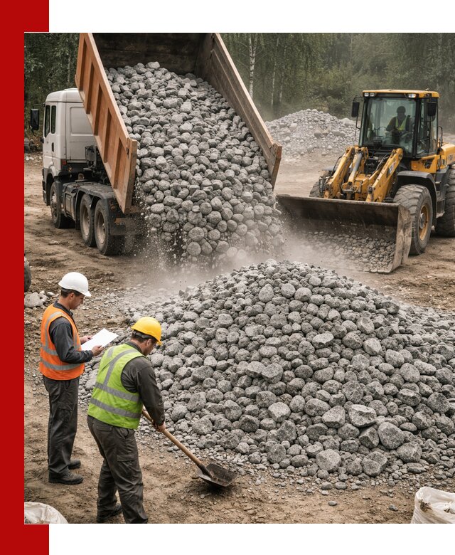 Гранитный щебень фракция 70-150 доставка в Вольске