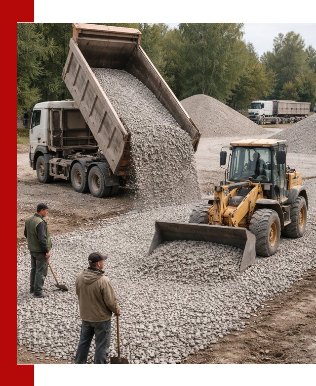 Купить гравийный щебень фракция 20-40 в Вольске с доставкой