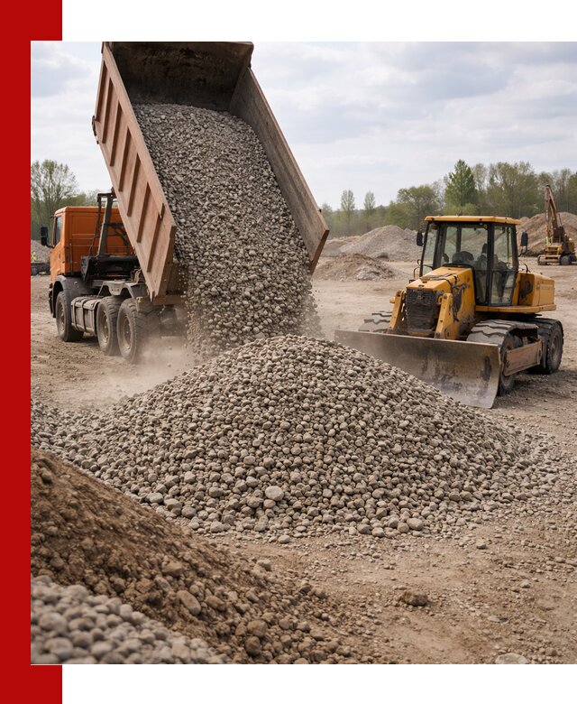 Доставка гравийного щебня фракции 40-70 в Вольске