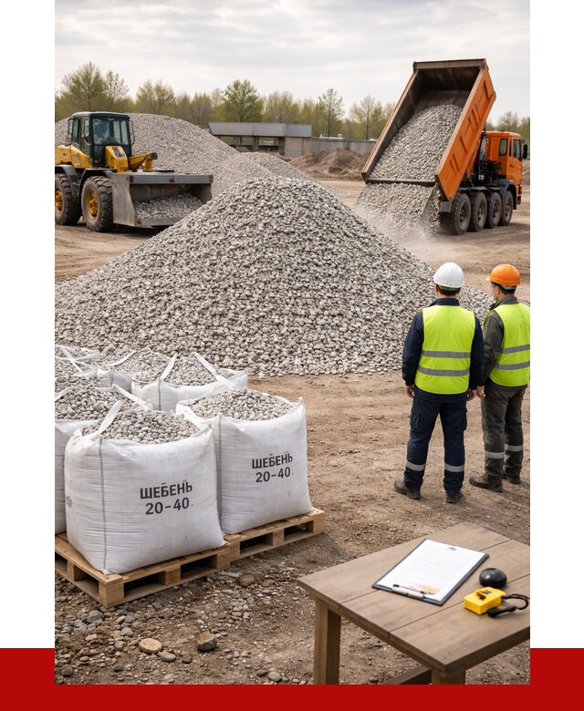 Известняковый щебень 20-40 в Вольске от 2127 р. ПРОНЕРУДВль