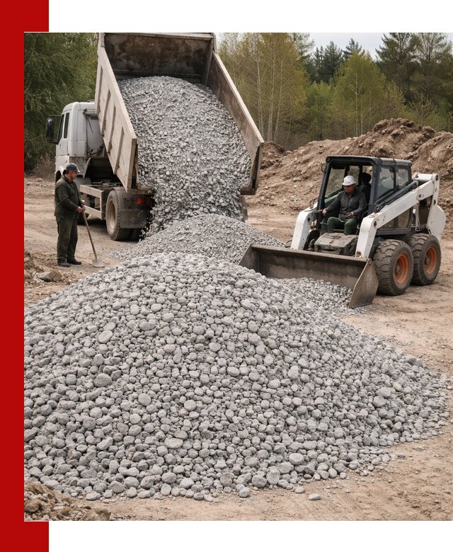 Доставка доломитового щебня в Вольске напрямую от карьера