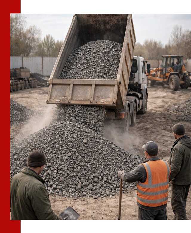 Доставка шлакового щебня в удобные сроки по выгодной цене в Вольске