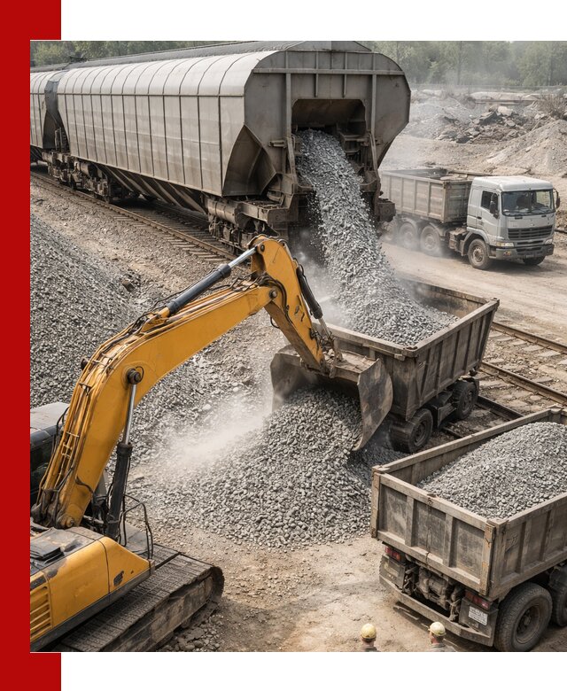 Доставка железнодорожного щебня в Вольске крупными партиями быстрого отгруза