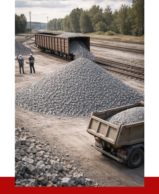 Железнодорожный щебень 20-60 в Вольске от 1722 р. | ПРОНЕРУДВль
