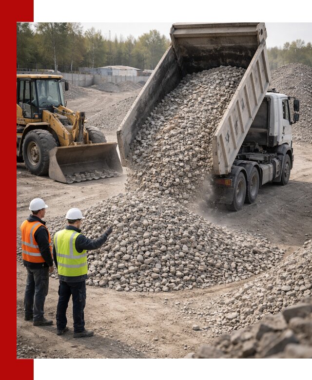Вторичный щебень фракция 40–70 доставка в Вольске