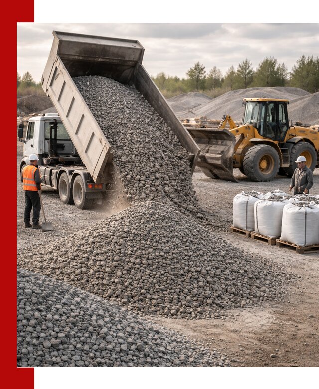 Бетонный щебень фракция 5–20 с доставкой в Вольске