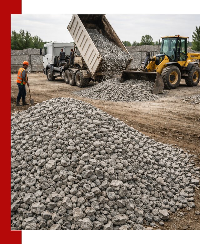 Доставка бетонного щебня фракции 40-70 в Вольске