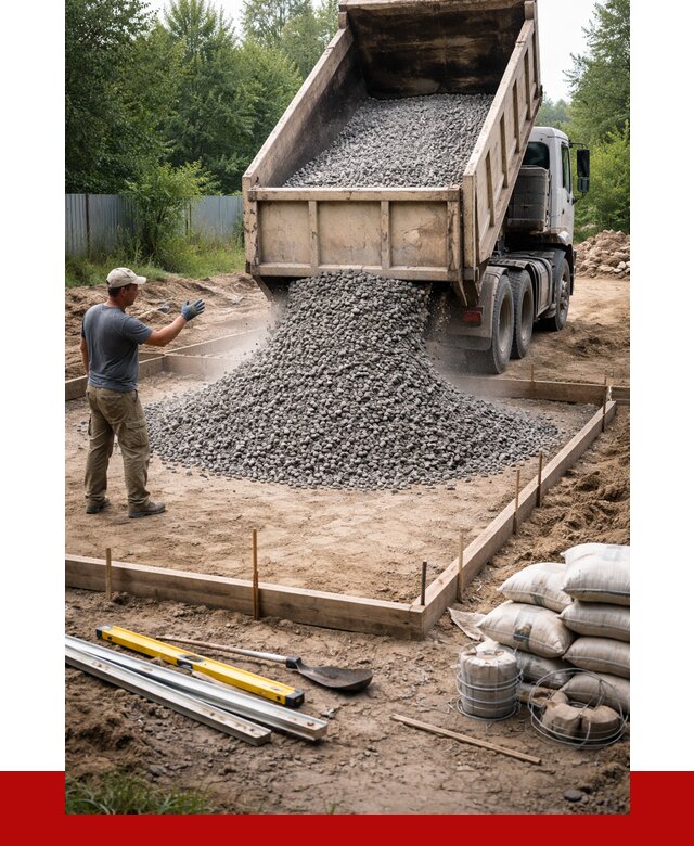 Купить щебень для фундамента в Вольске от 4557 р. | ПРОНЕРУДВль