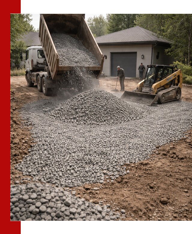 Щебень для парковки в Вольске: доставка и укладка качественного материала