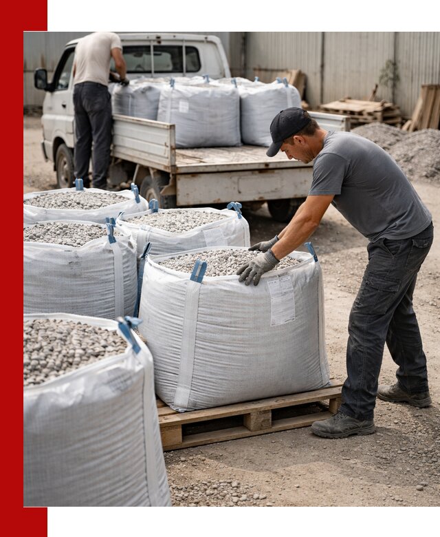 Доставка щебня в мешках по выгодным ценам в Вольске