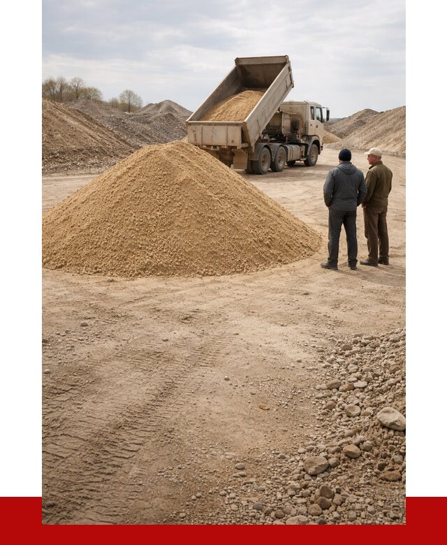 Карьерный песок крупнозернистый в Вольске от 8608 р | ПРОНЕРУДВль