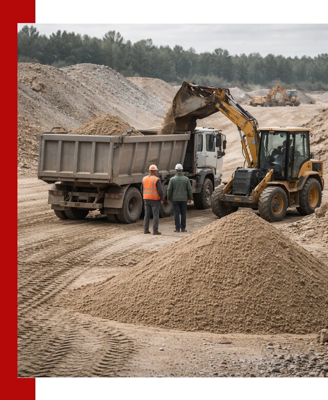 Карьерный среднезернистый песок с доставкой в Вольске