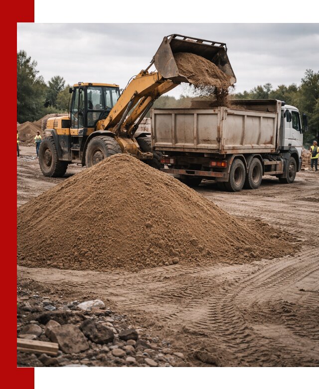 Доставка речного песка навалом в Вольске быстро и выгодно