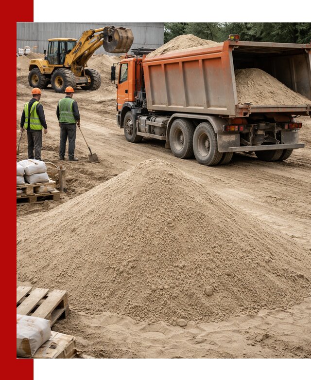 Доставка и продажа мытого речного песка в Вольске