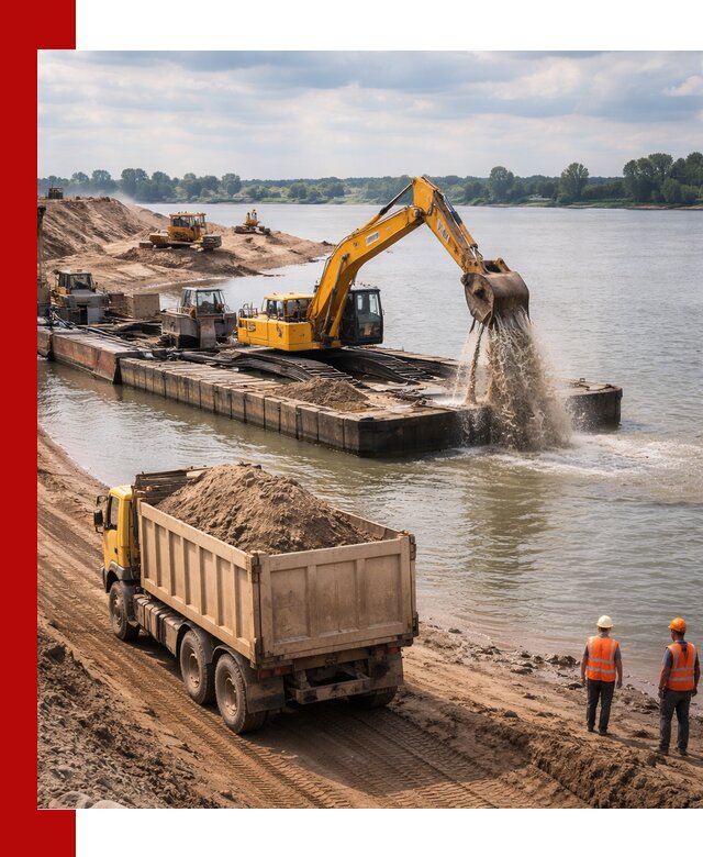 Намывной песок с доставкой в Вольске оптом и в розницу