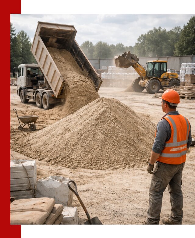 Доставка строительного песка с самосвалом в Вольске