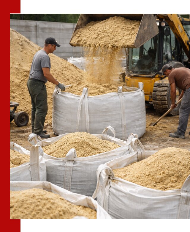 Поставка качественного песка для кладки в Вольске