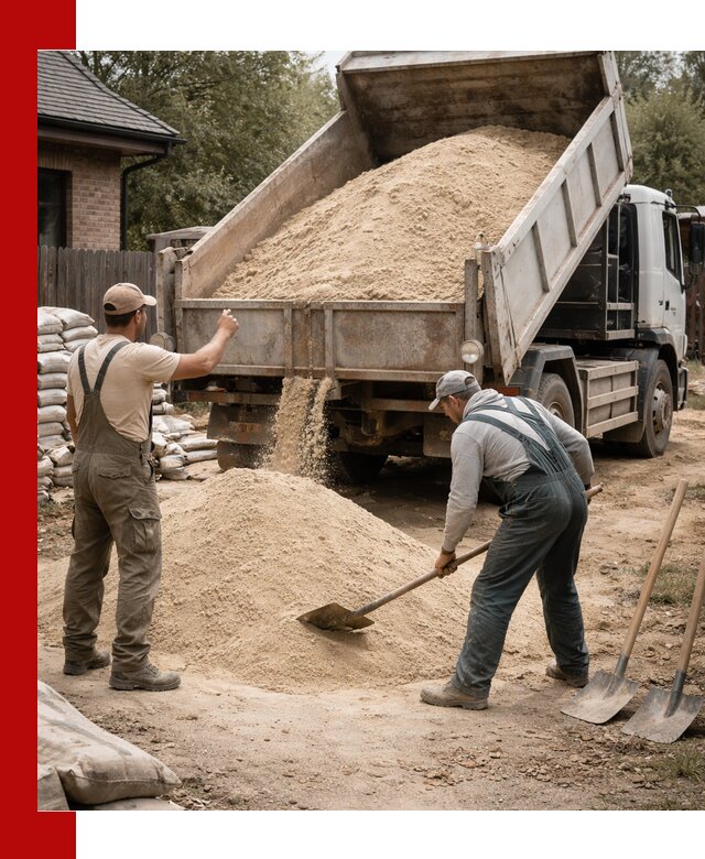 Песок для штукатурки с доставкой в Вольске качественный и чистый
