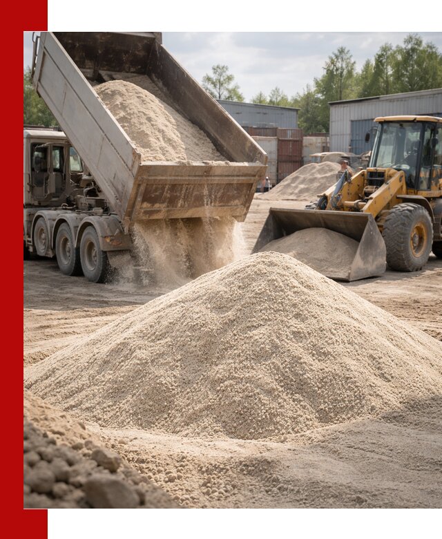 Кварцевый песок с доставкой в Вольске для строительных работ