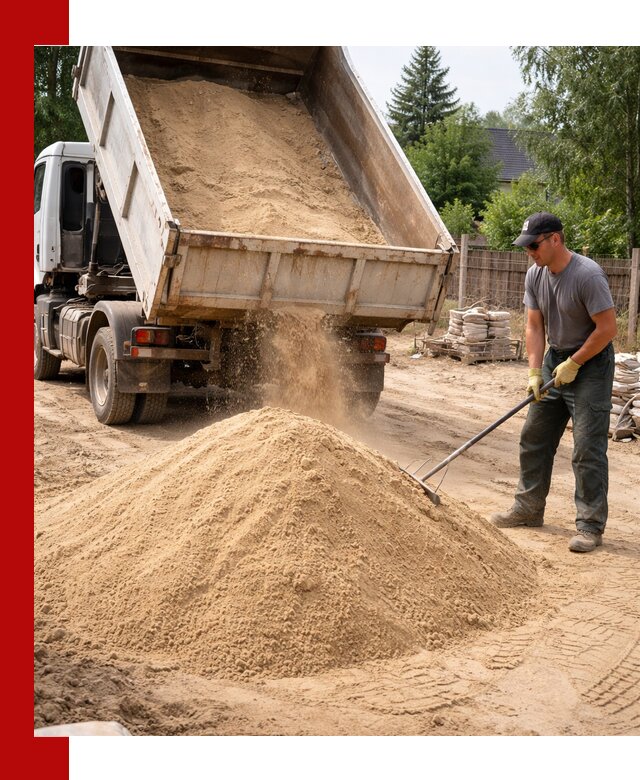 Доставка сухого песка самосвалами в Вольске