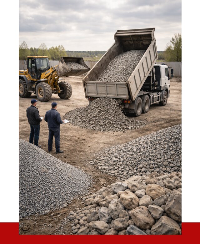 Гравий и камень с доставкой в Вольске от 4253 р. - ПРОНЕРУДВль