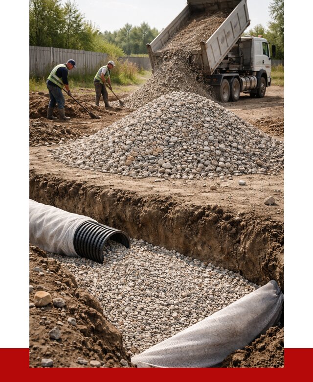 Гравий для дренажа в Вольске от 2228 р., доставка ПРОНЕРУДВль