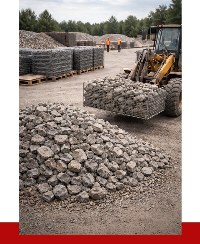 Камень для габионов фракция 70-150 в Вольске от 4253 р. | ПРОНЕРУДВль