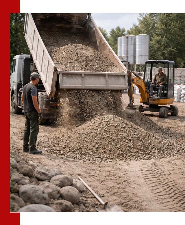 Доставка ПГС С3 в Вольске самосвалами и миксерами