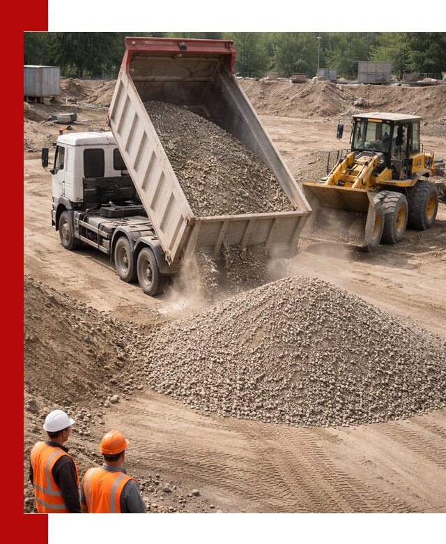 Щебень с песком (ЩГПС С2) с доставкой в Вольске