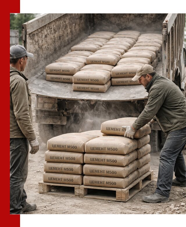 Цемент М500 с доставкой самосвалом в Вольске