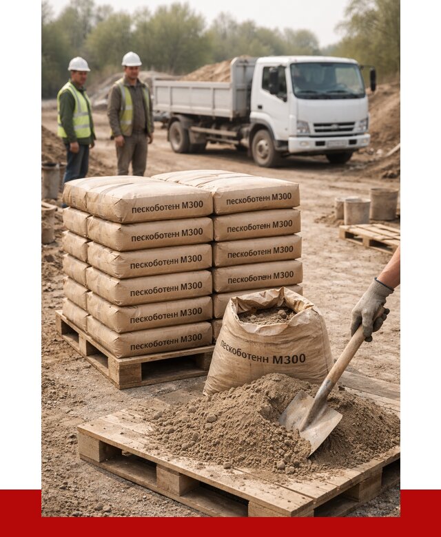 Пескобетон М300 в Вольске с доставкой от 4709 р. за куб | ПРОНЕРУДВль