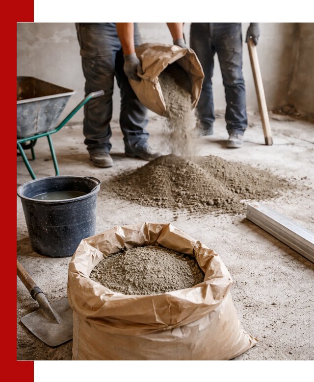 Доставка сухой смеси для стяжки в Вольске