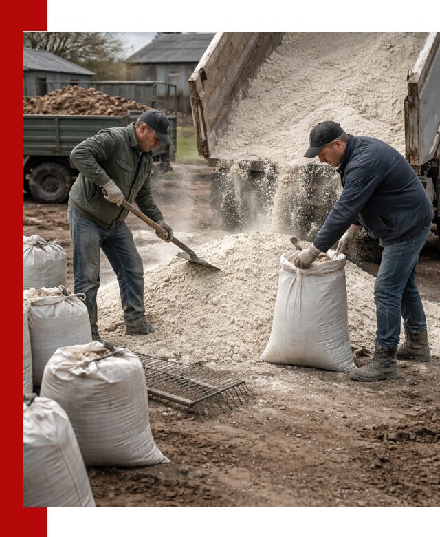 Доставка извести пушонки в Вольске оптом и мелким оптом