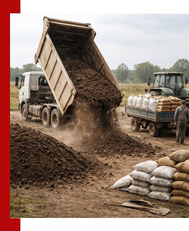 Доставка грунта и удобрений оптом в Вольске для сельхоз и строительства