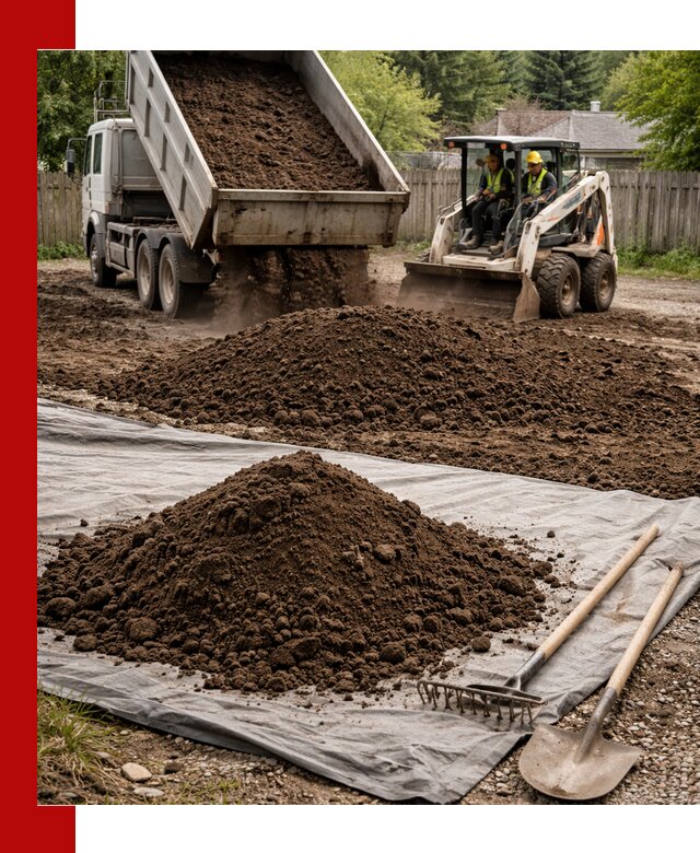 Грунт для отсыпки участка с доставкой в Вольске