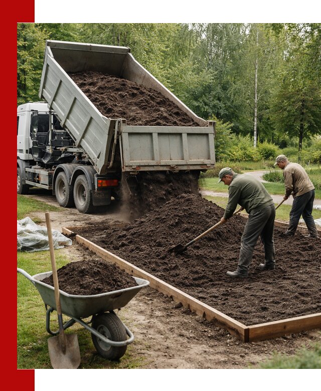 Доставка грунта для озеленения и благоустройства в Вольске