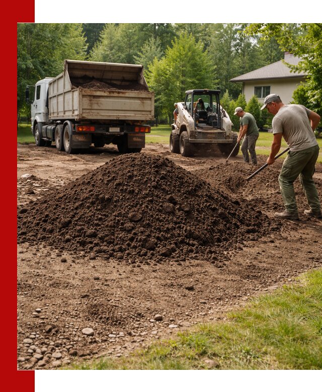 Доставка и укладка грунта для газона в Вольске