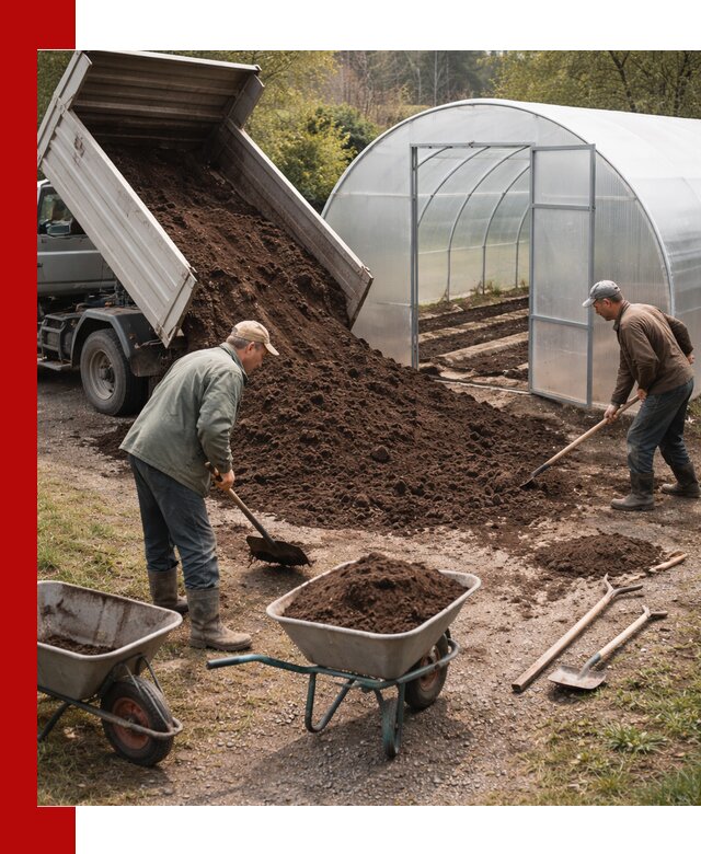 Грунт для теплицы с доставкой в Вольске — плодородный субстрат под растения