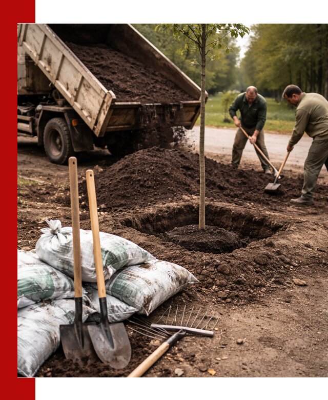 Грунт для посадки деревьев в Вольске — доставка и подготовка почвы