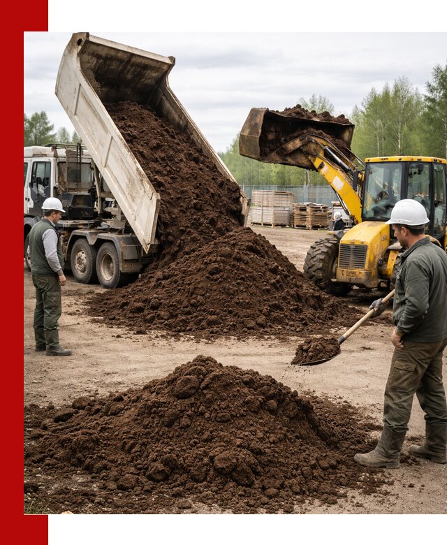 Доставка торфа оптом и в мешках в Вольске