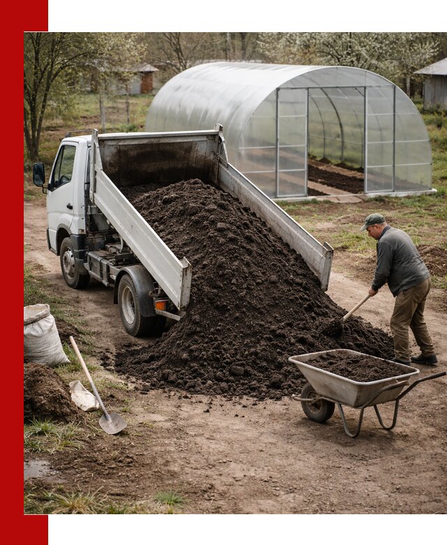 Чернозем для теплицы с доставкой в Вольске