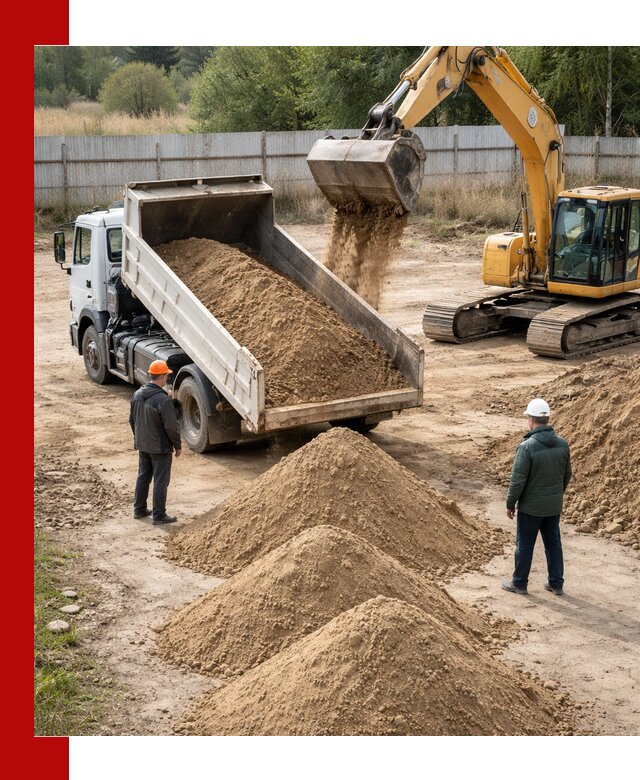 Доставка супеси вагонными и автопартиями в Вольске