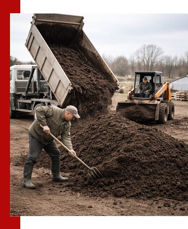 Доставка и продажа перегноя в Вольске быстро и дешево