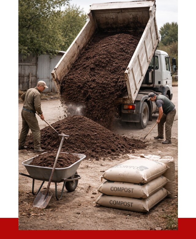 Купить компост в Вольске от 4253 р. за куб с доставкой | ПРОНЕРУДВль