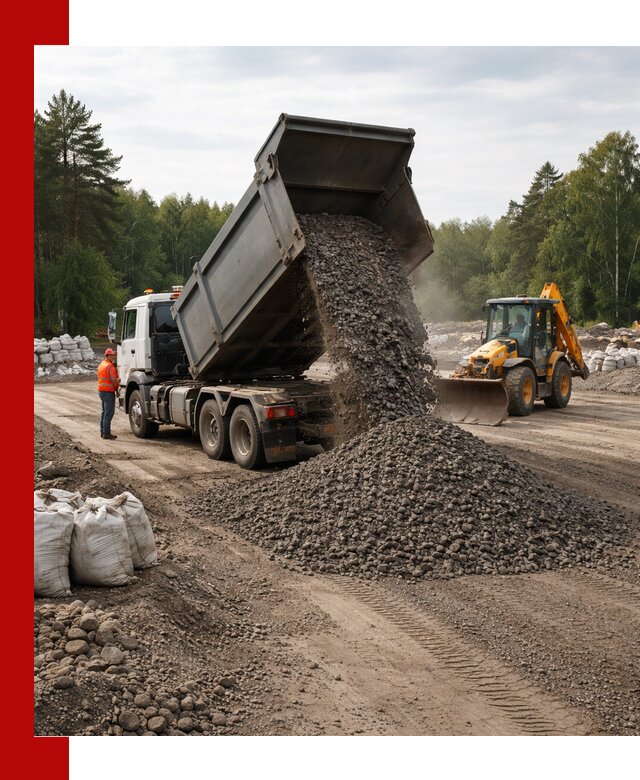 Доставка дробленого асфальта в Вольске для дорожных работ