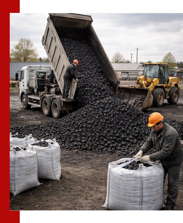 Доставка каменного угля в Вольске оптом и в розницу