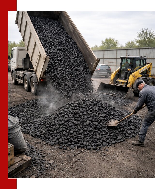 Доставка угля орех в Вольске оптом и в розницу