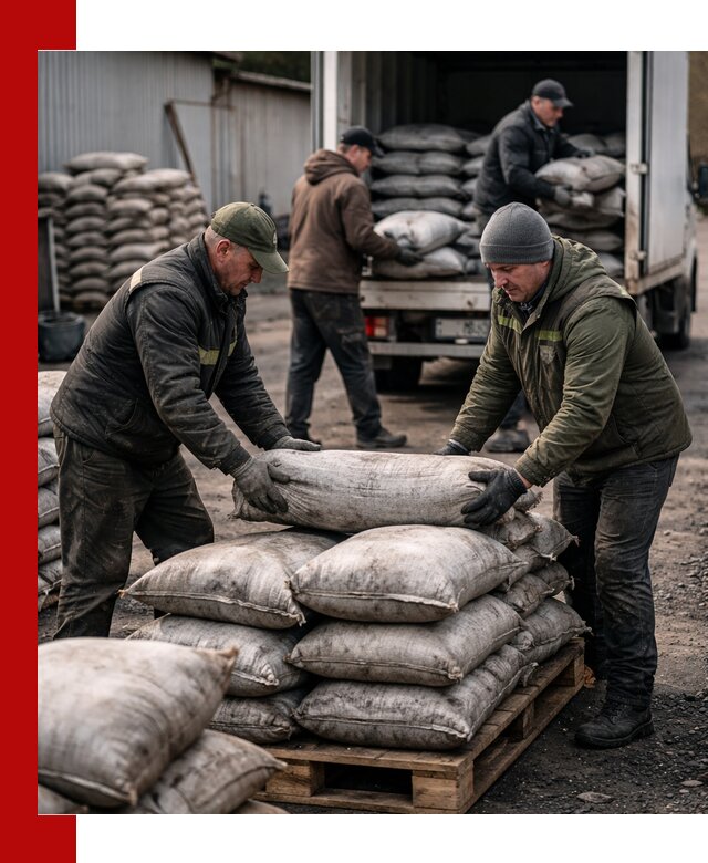 Доставка угля в мешках по выгодным ценам в Вольске