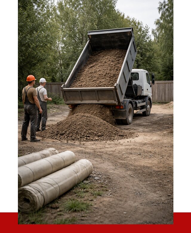 Доставка сыпучих материалов самосвалом в [cvi] от 4253 р. | ПРОНЕРУДВль